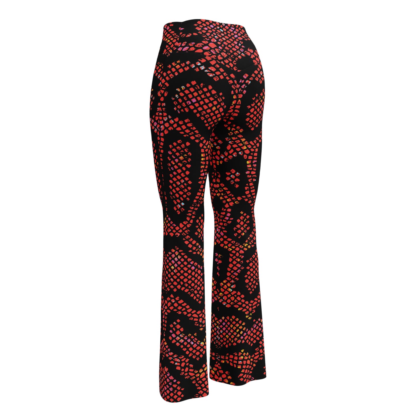 Fit N Flare Leggings Snakeskin Rouge