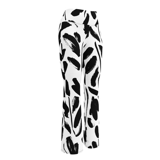 Fit N Flare Leggings In Abstract Noir