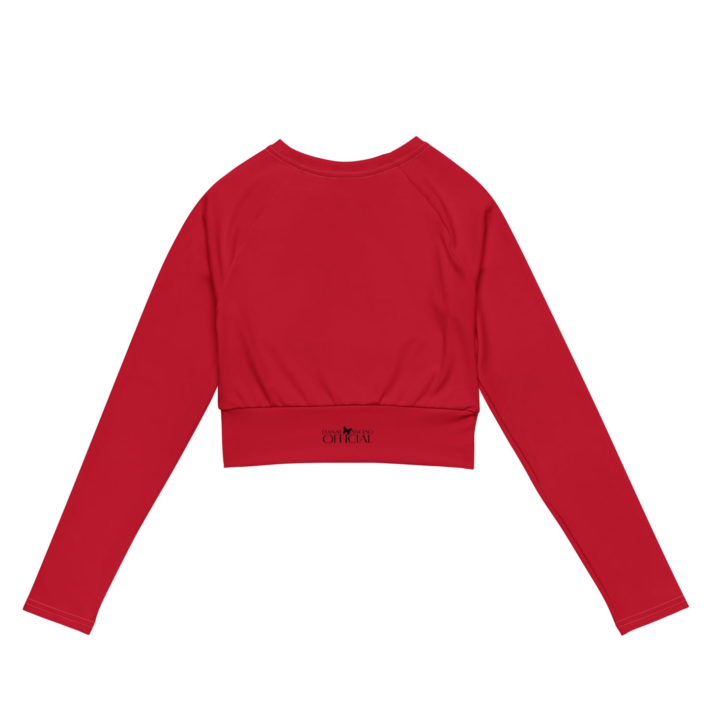 Recycled Performance Crop Top Bougie Rouge