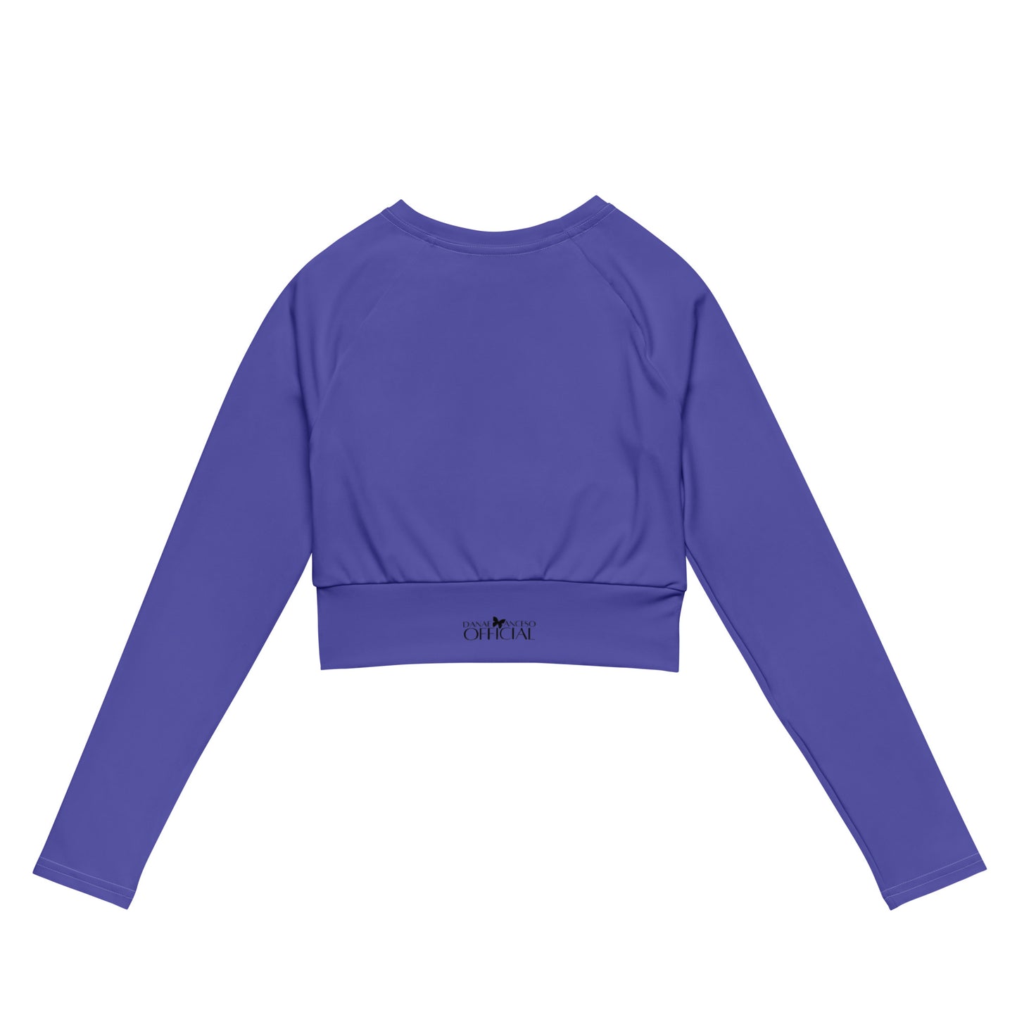 Recycled Performance Crop Top Vibrant Violet