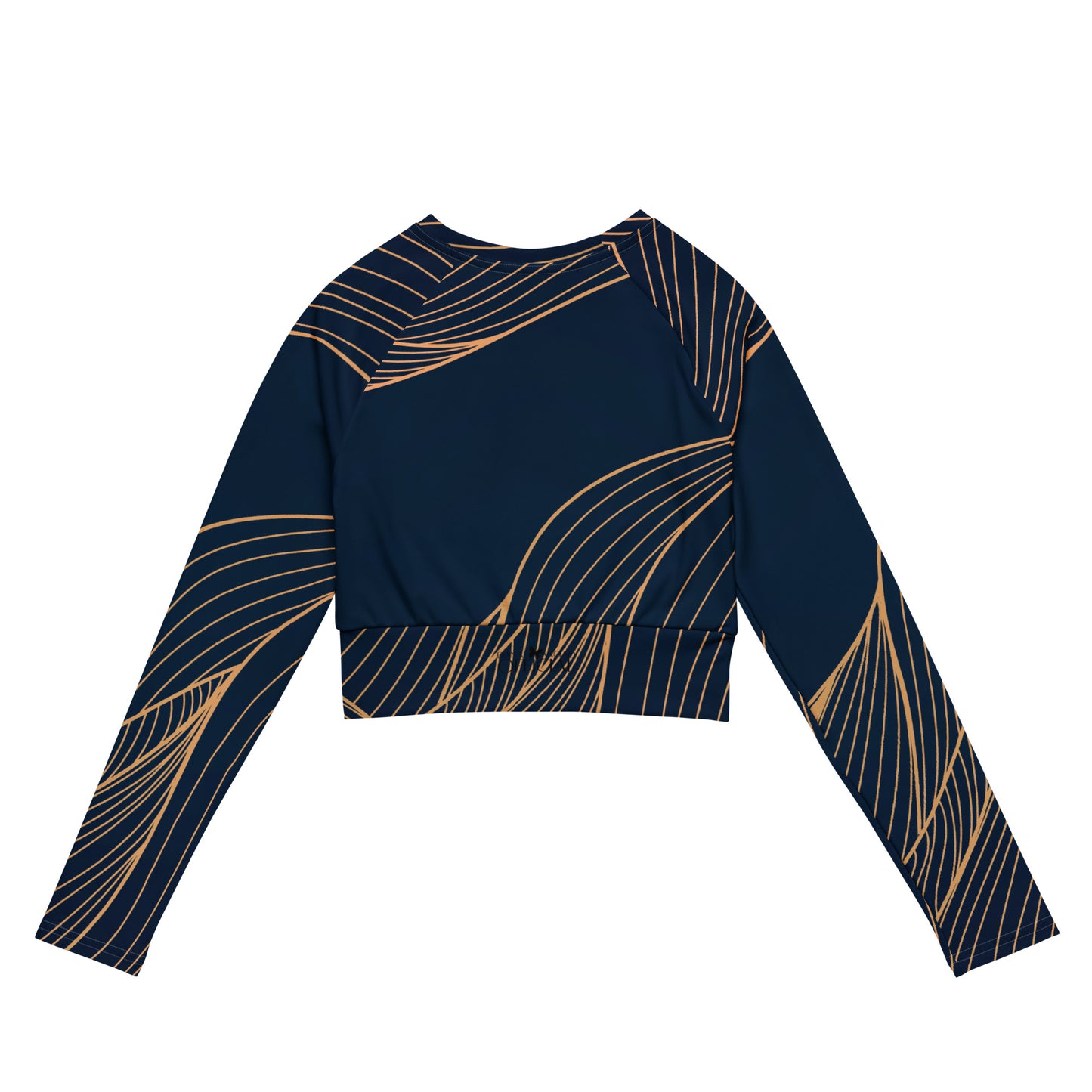 Recycled Performance Crop Top New Wave Navy