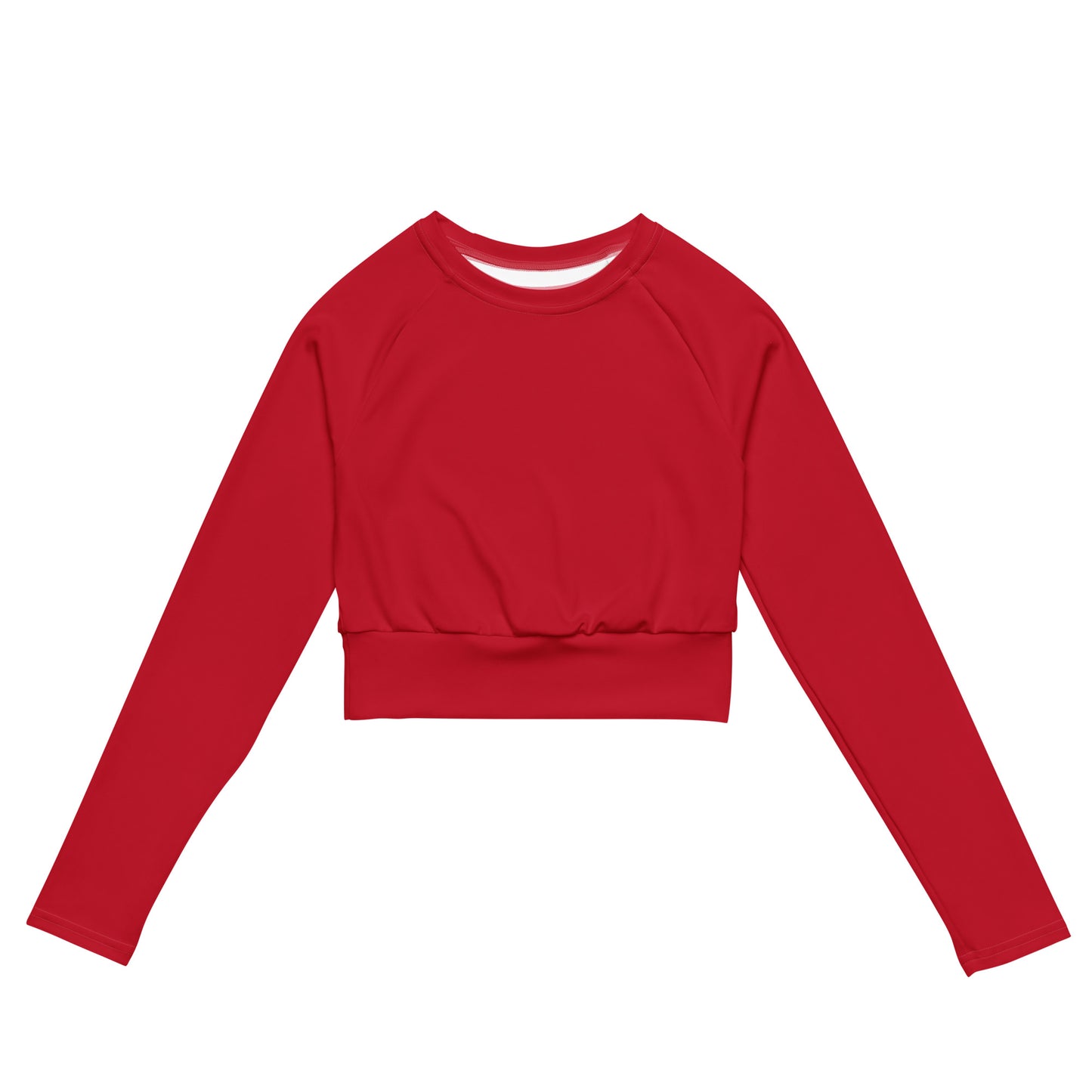 Recycled Performance Crop Top Bougie Rouge