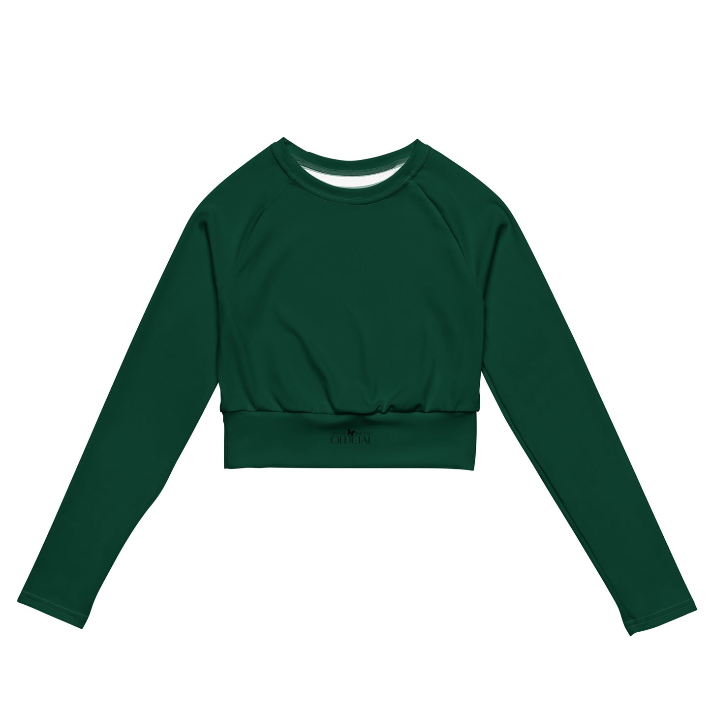 Recycled Performance Crop Top Go Getter Green