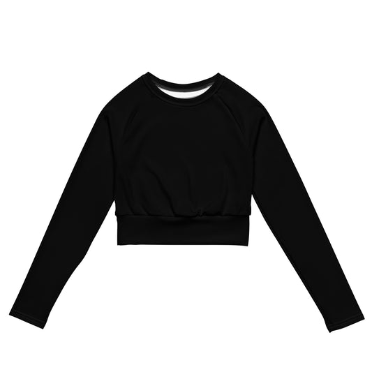 Recycled Performance Crop Top Noir