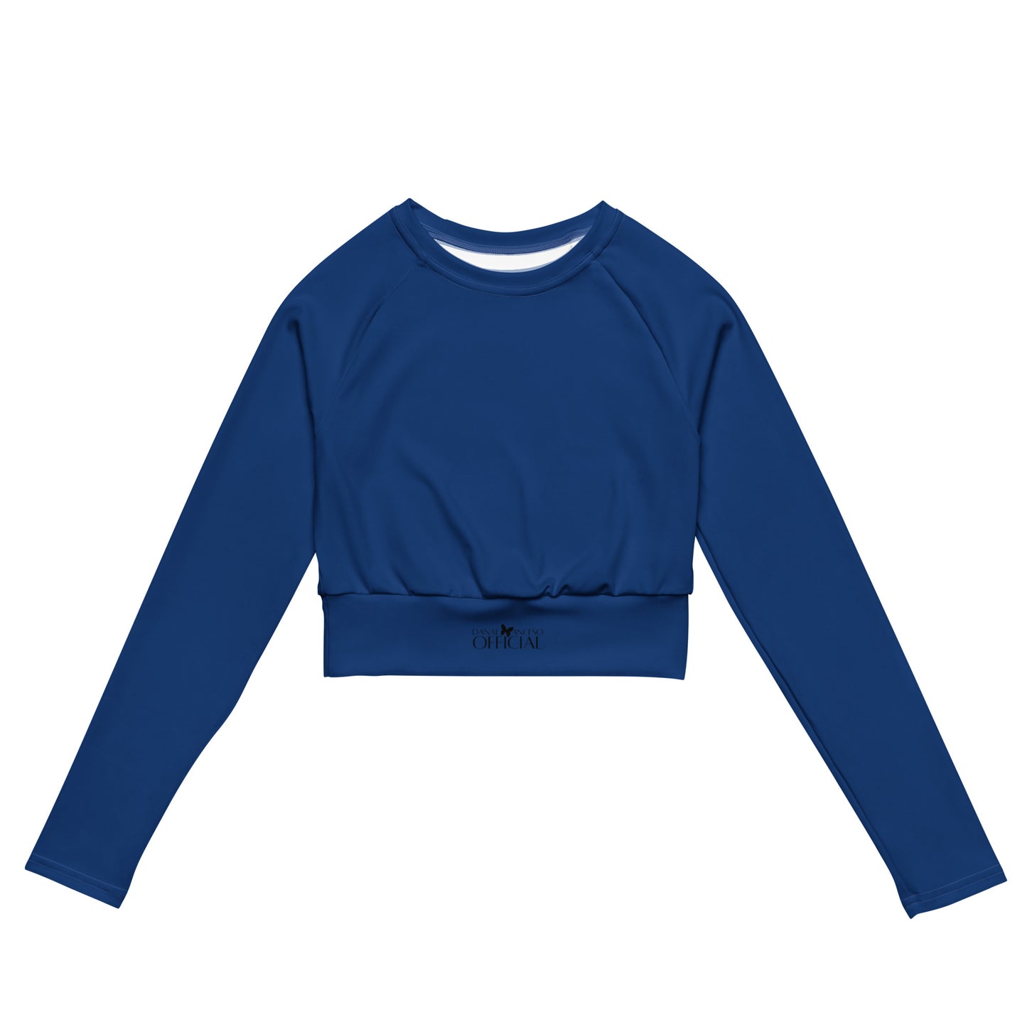 Recycled Performance Crop Top Royalty Blue