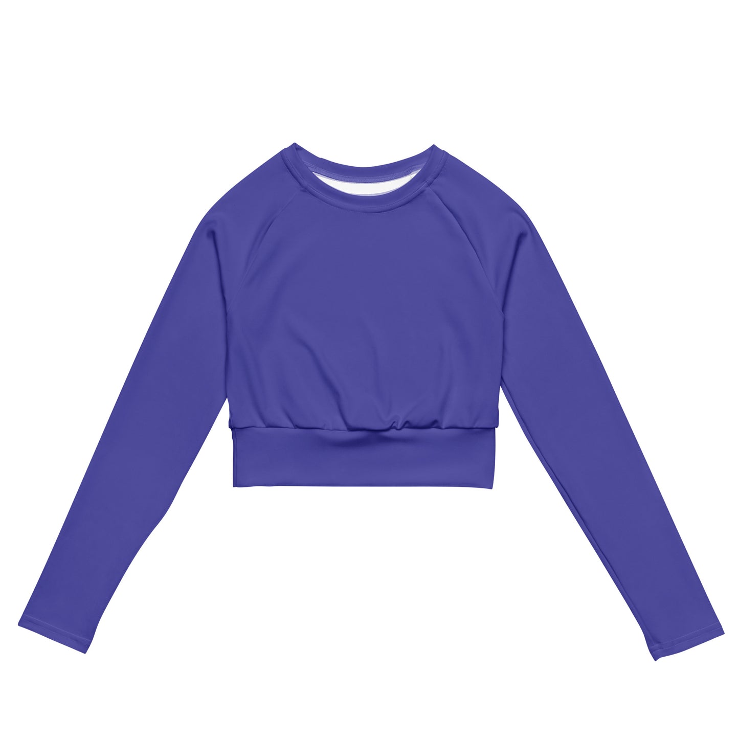 Recycled Performance Crop Top Vibrant Violet