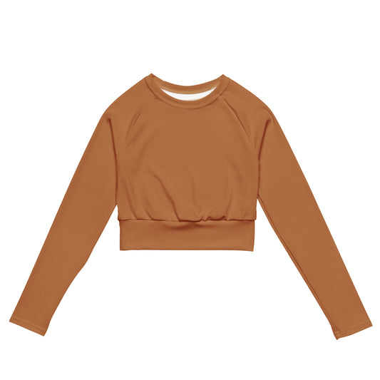 Recycled Performance Crop Top Camel