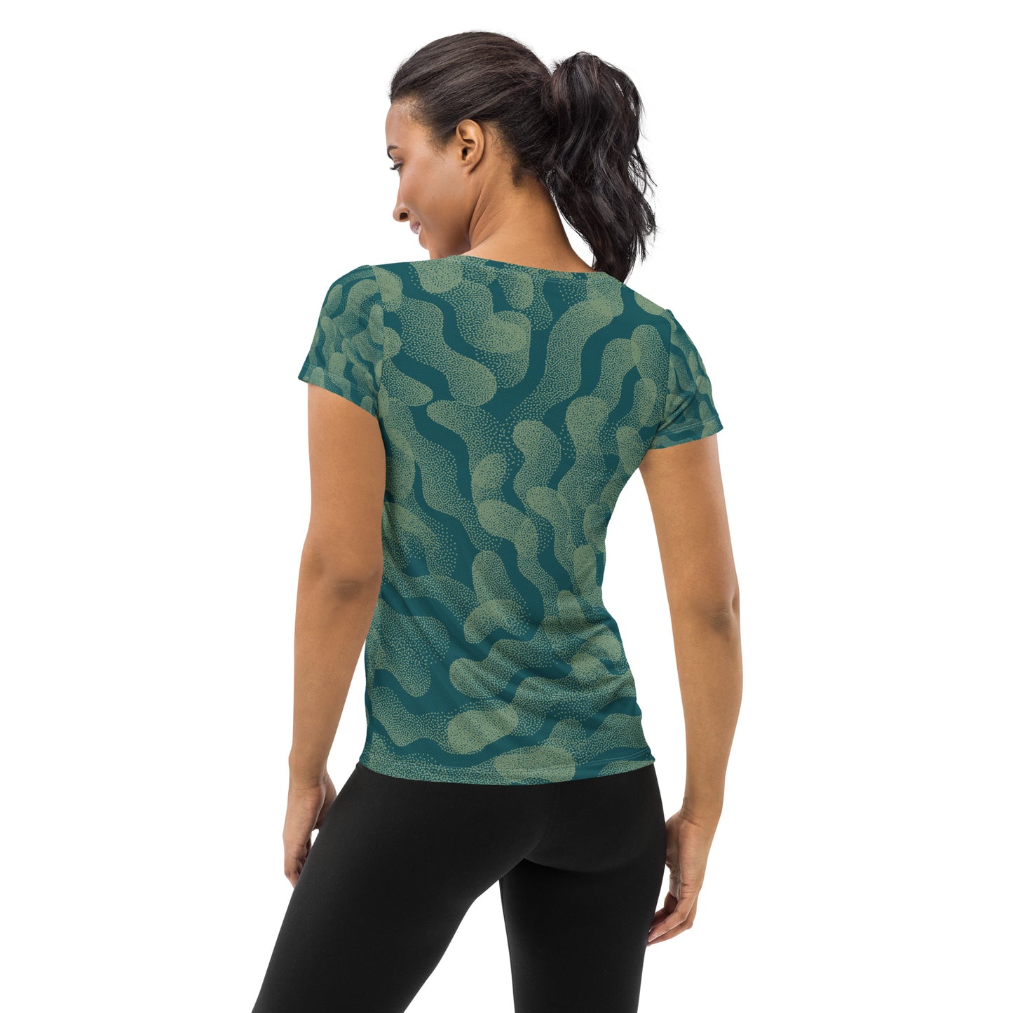 Women's Athletic Performance T-shirt In Global Green