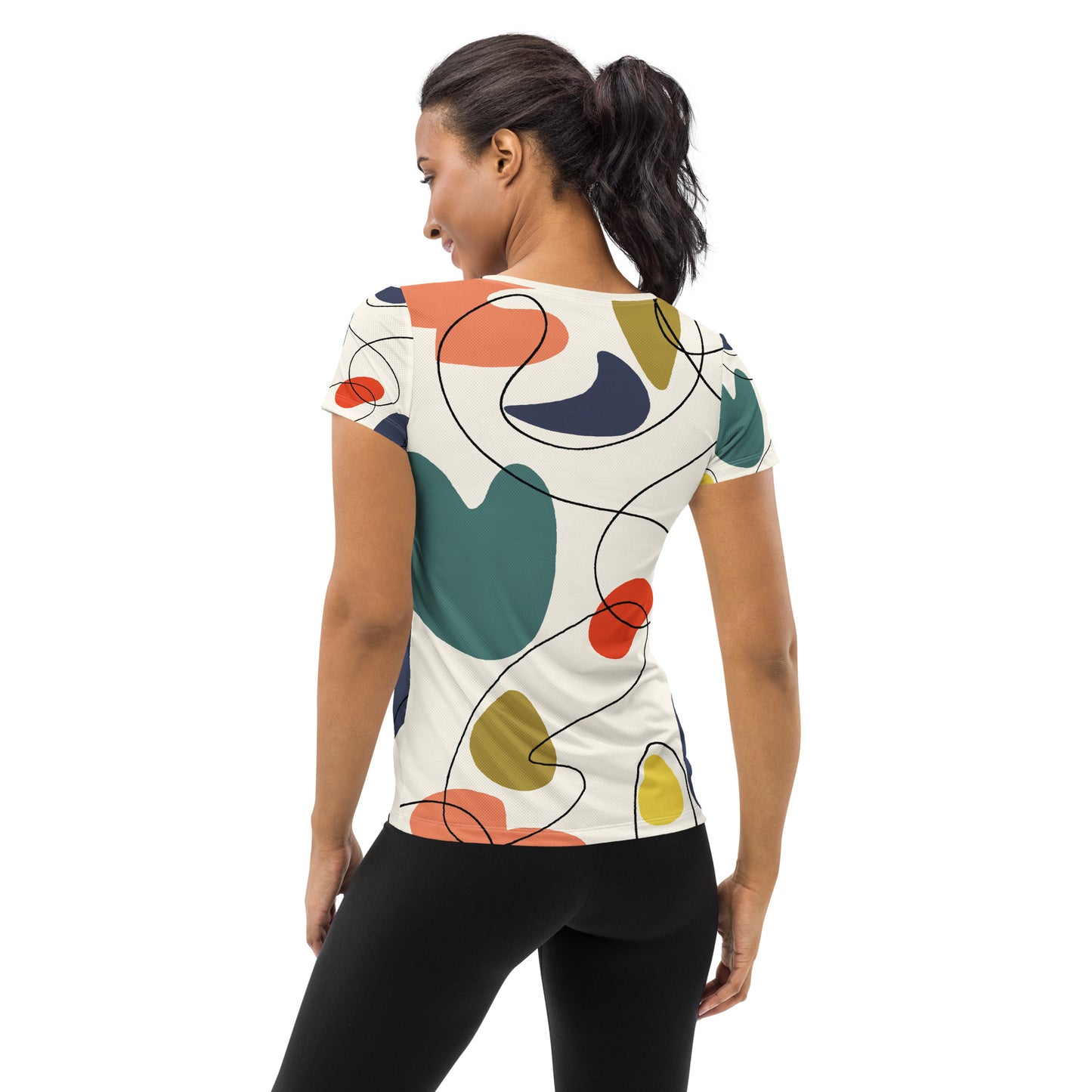 Women's Athletic Performance T-shirt In Picaso