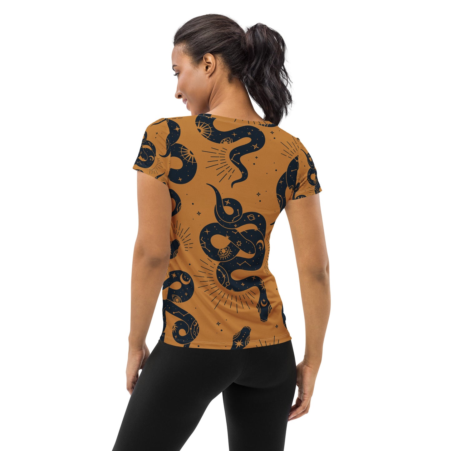 Women's Athletic Performance T-shirt In Snake Eyes