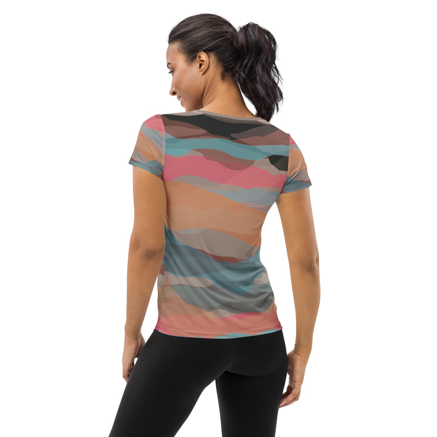 Women's Athletic Performance T-shirt In Sahara Mist