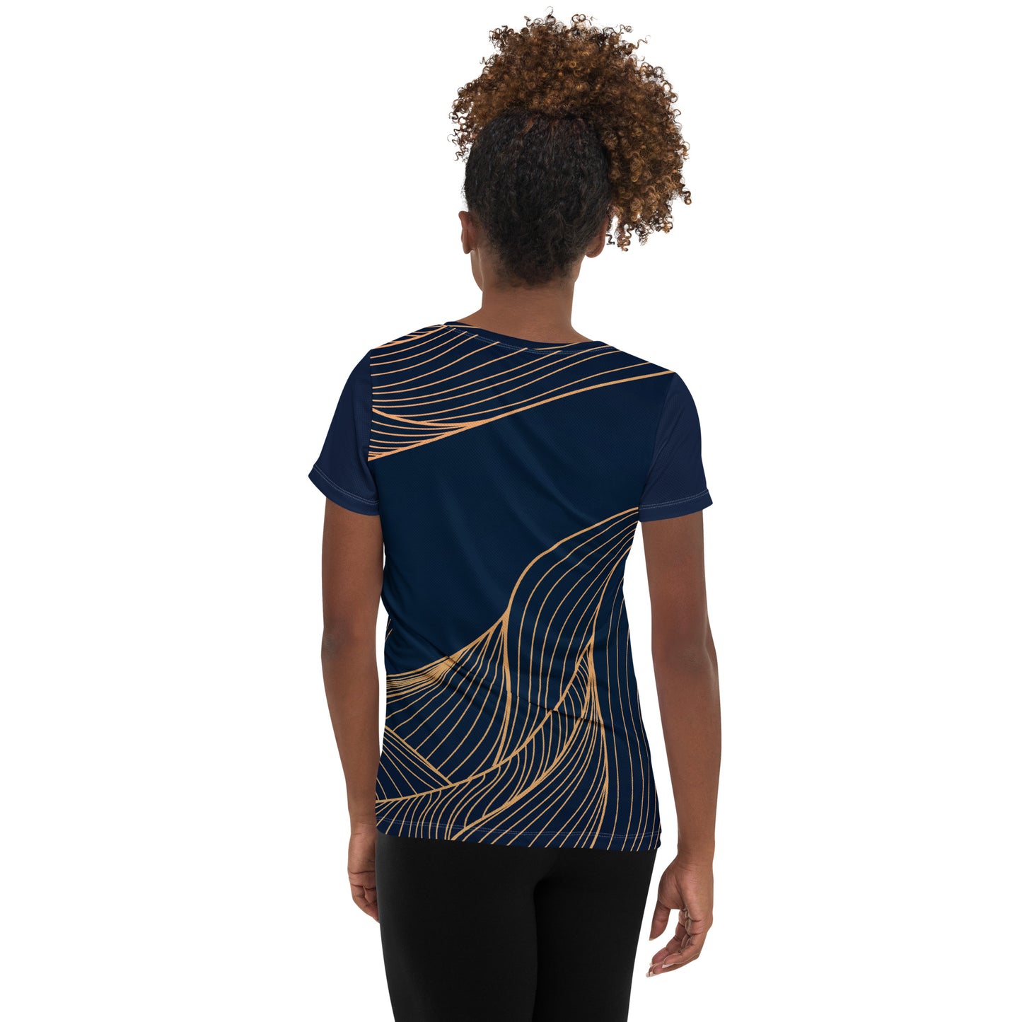 Women's Athletic Performance T-shirt In New Wave Navy