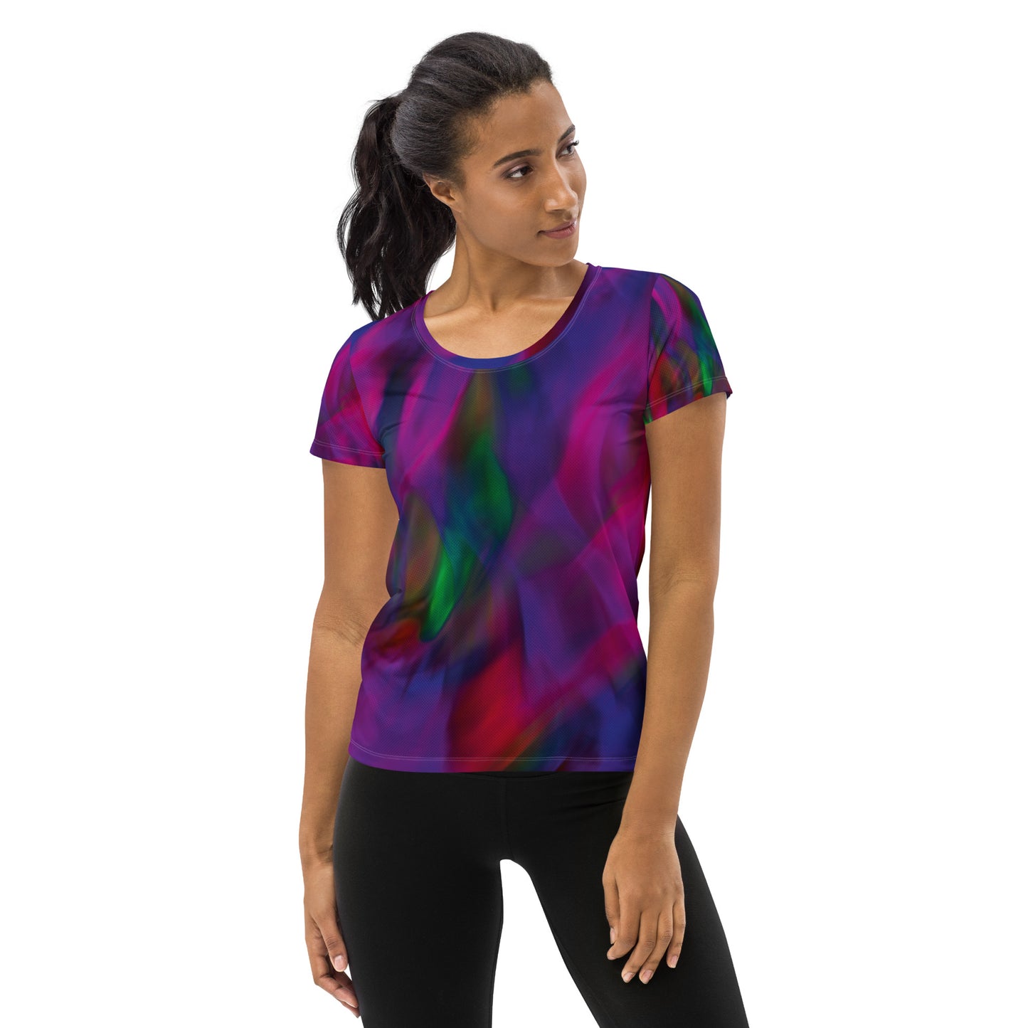 Women's Athletic Performance T-shirt in Aura