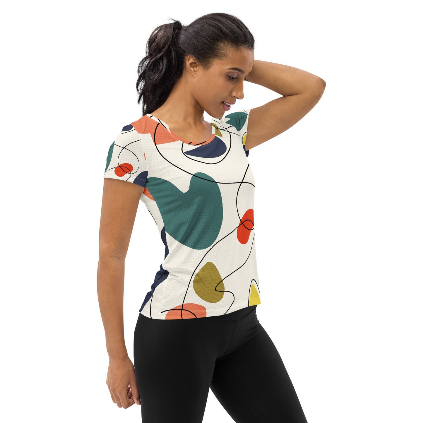 Women's Athletic Performance T-shirt In Picaso