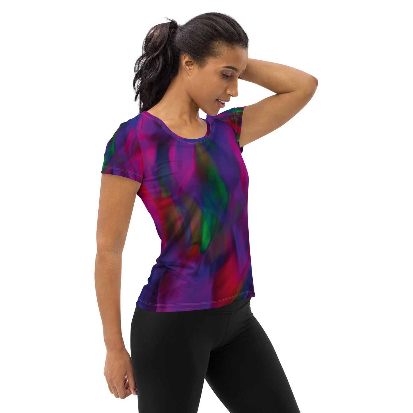 Women's Athletic Performance T-shirt in Aura