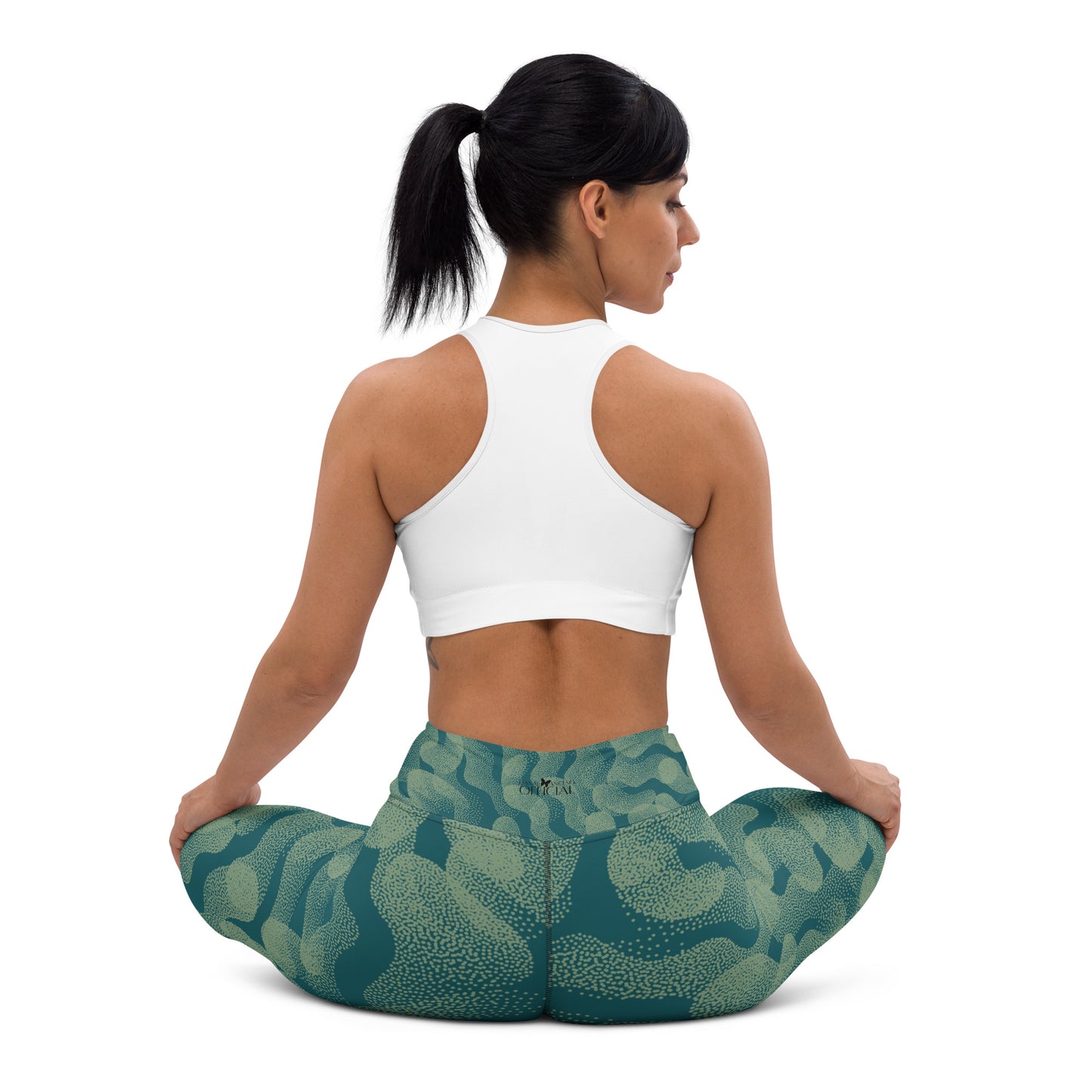 Yoga Leggings In Global Green