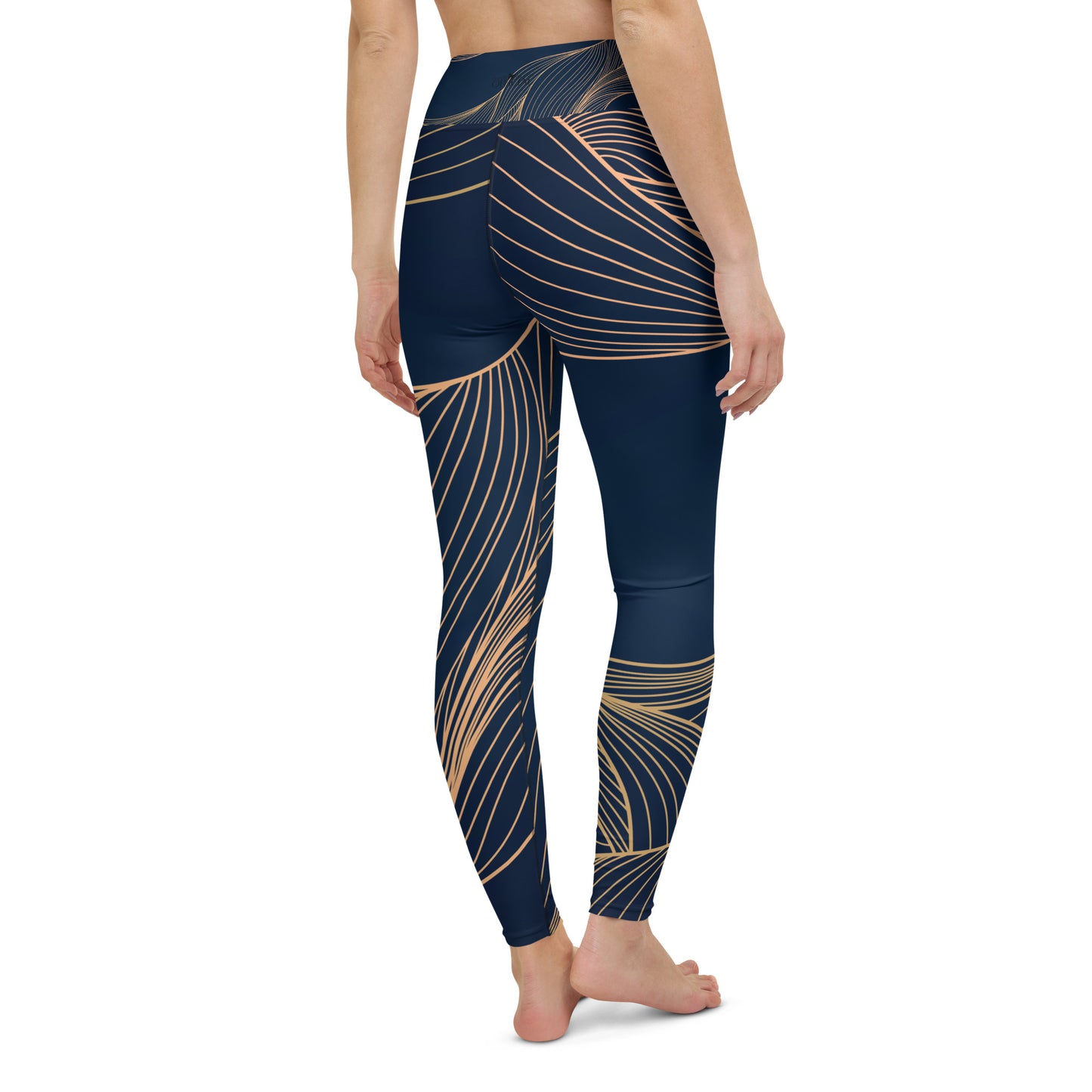 Yoga Leggings In New Wave Navy