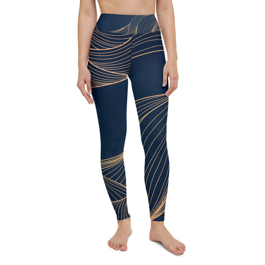 Yoga Leggings In New Wave Navy