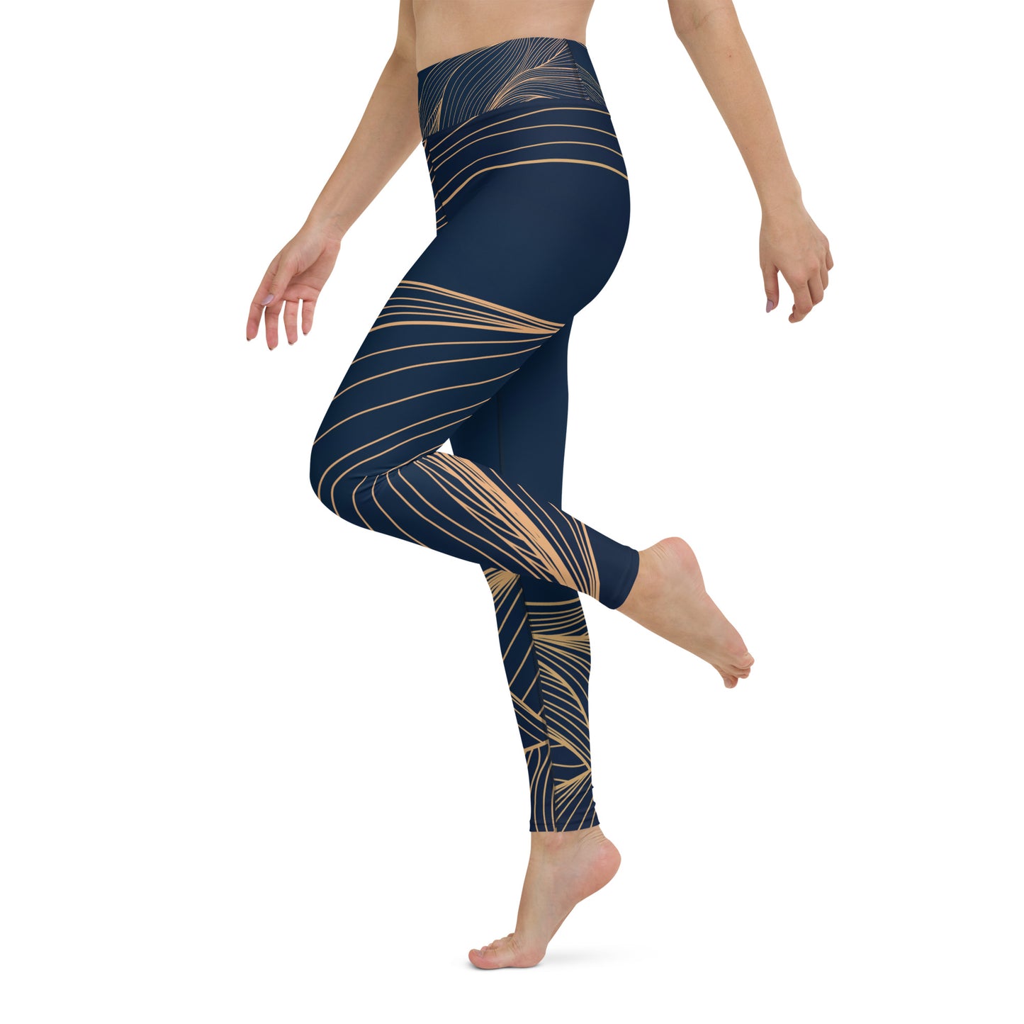 Yoga Leggings In New Wave Navy