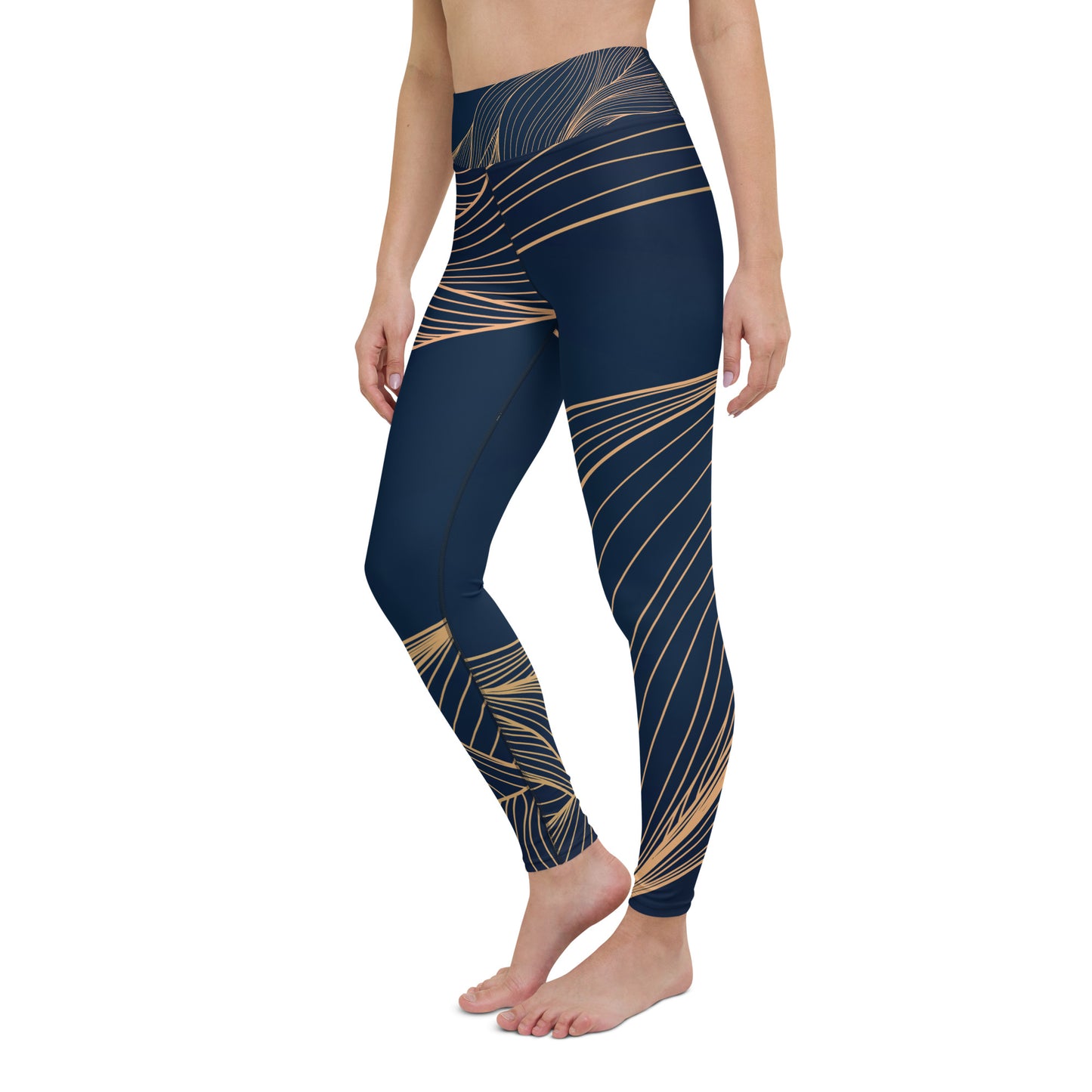 Yoga Leggings In New Wave Navy