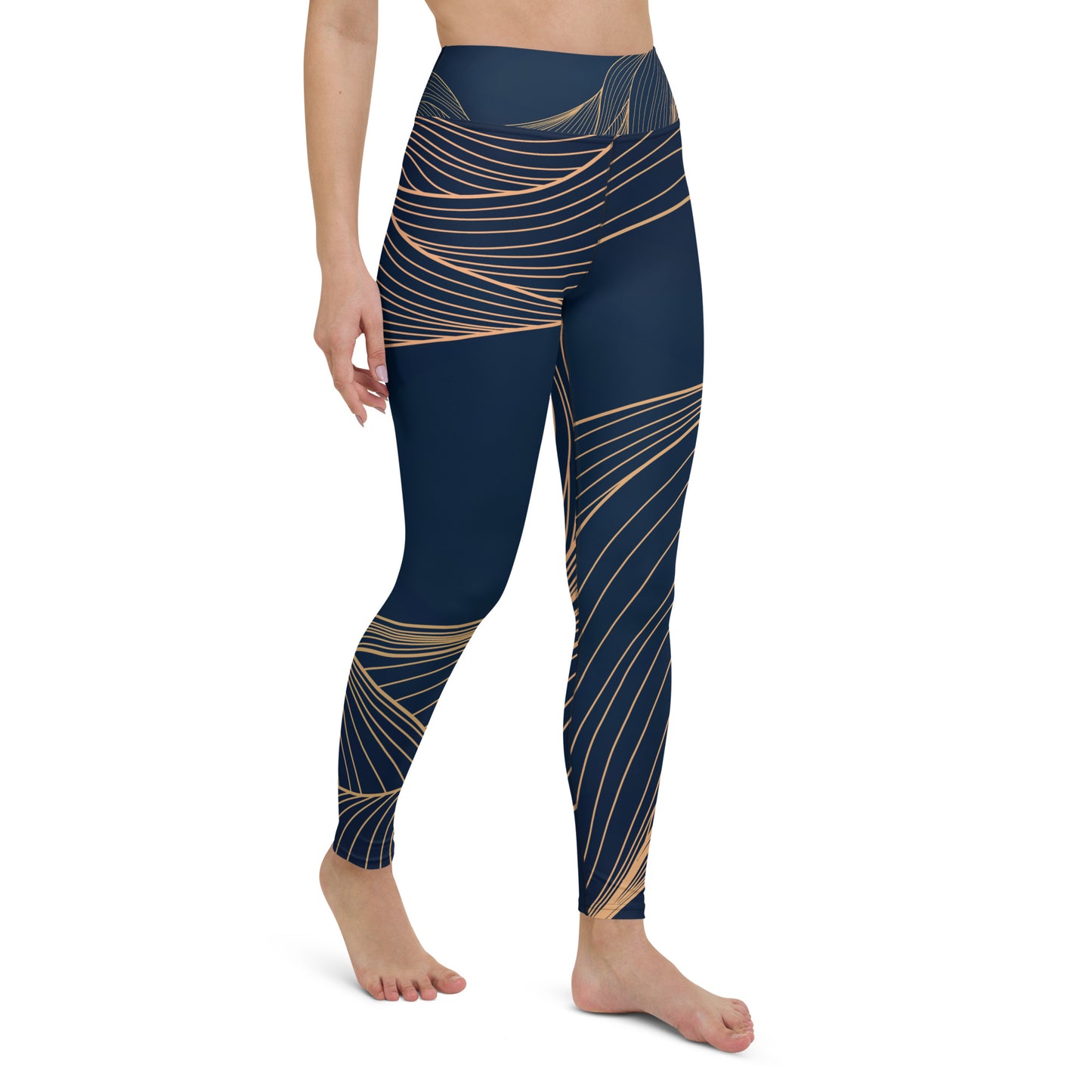 Yoga Leggings In New Wave Navy